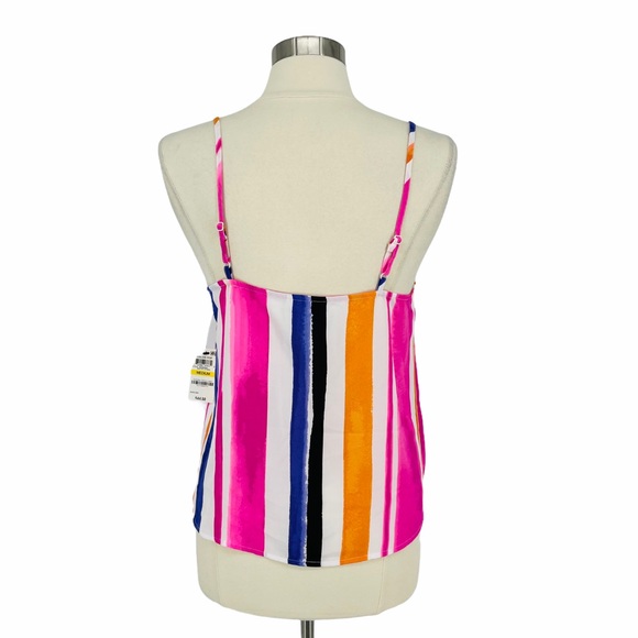 BAR III Pink Printed Spaghetti Strap Tank - J71 - Picture 2 of 8